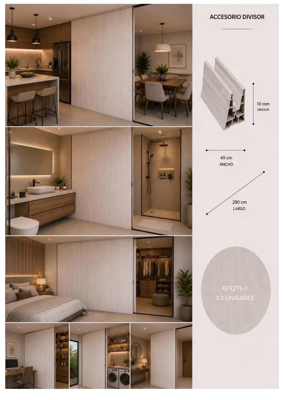 Panel Muro Divisor — KFX271-2 (Arena)