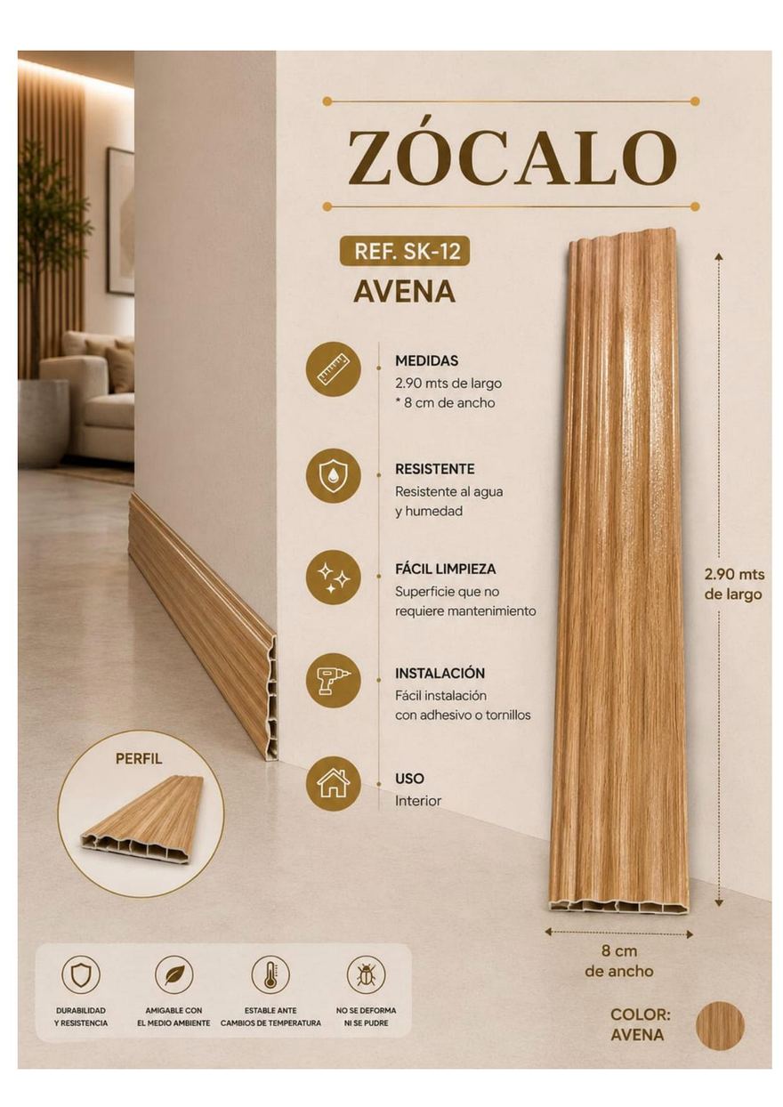 Perfil SPC — Zócalo SK-12 (Avena)