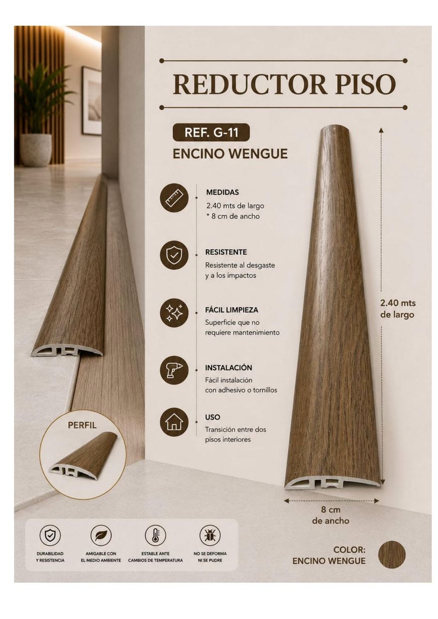 Perfil SPC — Reductor G-11 (Encino Wengue)